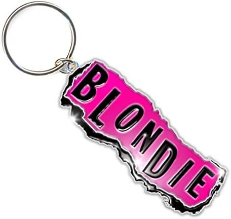 Blondie Keyring Keychain Punk Band Logo Official Metal Size One Size