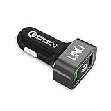 Quick Charge 2.0 Charger, UNU Dual USB Car Charger Power Charging 36W QC 2.0 2-Port for Galaxy s7 S6 Edge Plus, Note 5 / 4 Tab, iPhone 7, iPhone 6s 6, iPad Pro/Mini, LG G5 G4, HTC, Nexus And More