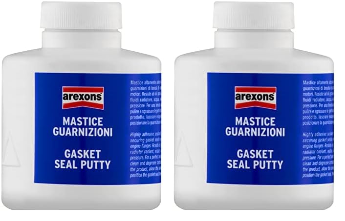 Arexons 0190193 Mastice Guarnizione, Bianco, 220 gr (Confezione da 2)