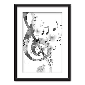 Black Paper Framed Canvas Wall Art for Living Room, Bedroom Canvas Prints for Home Decoration Ready to Hanging - 23x31 inches