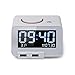 Digital Alarm Clock, Alarm Clock for Bedrooms,with Battery Backup and Snooze(White)
