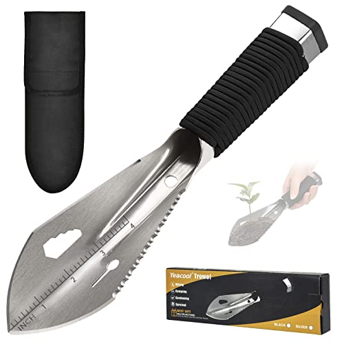 Yeacool Backpacking Shovel, Camping Hand Trowel, Lightweight Hiking Shovel, Small Potty