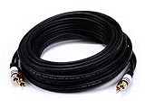Monoprice 102866 25-Feet Premium 2 RCA Plug to 2 RCA Plug 22AWG Cable - Black