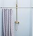 ALLZONE Tension Shower Curtain Rod, 43-81Inch, Brushed Stainless Steel
