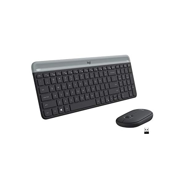 Logitech-MK470-Slim-Wireless-Keyboard-Mouse-Combo-for-Windows-24GHz-Unifying-USB-Receiver-Low-Profile-Whisper-Quiet-Long-Battery-Life-Optical-Mouse-PCLaptop-QWERTY-UK-Layout-Black Logitech MK470 Slim Wireless Keyboard & Mouse Combo for Windows, 2.4GHz Unifying USB-Receiver, Low Profile, Whisper…