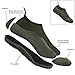 DAWAN Men's Garden Shoes Waterproof Women’s Short Rain Boots Rubber Comfortable Unisex Neoprene Slip On Rainboots with Soft Insole for Yard Work Dark Green 10.5 M US Men/12 M US Women