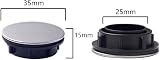 XHNFCU 2 Pcs Stainless Steel Sink Faucet Hole Cover Stopper 35mm Plate view 4