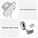 GGIENRUI Magnetic Door Stopper Floor Door Stop Magnetic Heavy Duty Door Holder for Keep Door Open with 3M Self Adhesive and Conceal Screw Mount, 1pcs, Silver