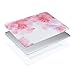 MOSISO MacBook Air 13 inch Case(A1369 A1466, Older Version 2010-2017 Release),Plastic Flower Pattern Hard Shell&Keyboard Cover&Screen Protector Only Compatible with MacBook Air 13, Watercolor Peach