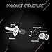 H7 LED Headlight Bulbs Autofeel 8000LM Super Bright Car Exterior White Light Built-in Driver Lamp All-in-One Conversion Bulb Kit with Cool White Lights - 1 Year Warranty