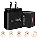 YOKERSU Wall Charger Good-SHE GS-551 18W Quick Charge 3.0 (QC 2.0 Compatible) USB Smart Charging Adapter for Galaxy S7/S6/Edge/Plus/Note 5/4/LG G4/HTC One A9/M9/Nexus 6