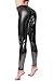 DIAMONDKIT Women Faux Leather Leggings Wet Look Metallic Waist Legging Pants Trousers (VQ1097Radium, XL)