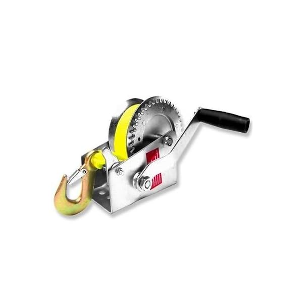 Hand-Crank-Strap-Winch-2000lb-Jet-Ski-ATV-Boat-Trailer-Tow-Marine-Heavy-Duty