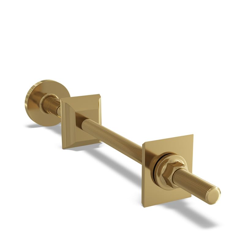 UK RADIATORS- Talus - Polished Brass Radiator Wall Stay - Sturdy Support Bracket for Radiators - Easy Installation - Durable and Reliable - Enhance Safety and Stability of Your Heating System