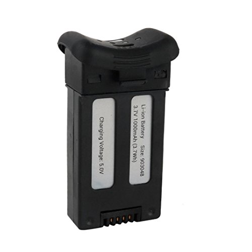 Battery For Drone,Kasien 3.7V 1000mAh Drone Li-Po Battery Quadcopter Battery Parts Aircraft For SJ S20W (Black)