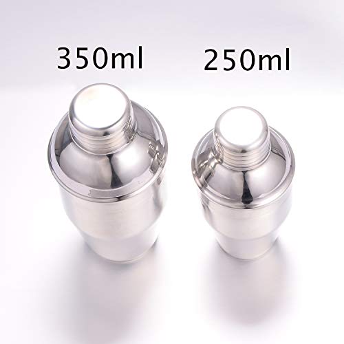 MJULY Cocktail-Martini-Shaker mit Sieb für Bar, Heimgebrauch, Mini-Handgröße (250 ml) – Bild 5