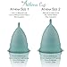 Athena Menstrual Cups - Larger Size - The Original Softer Reusable Period Cups for Women – for Regular to Heavy Flow – No Shift Menstruation Cup with Form Fit Rim for Easy Insertion