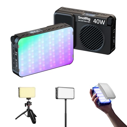 SMALLRIG RM40C Mini LED RGB Videoleuchte, 4800mAh, CRI 96+, TLCI 99+ - 5359