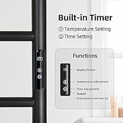 YITAHOME Towel Warmer Heated Towel Rack, 8 Bars