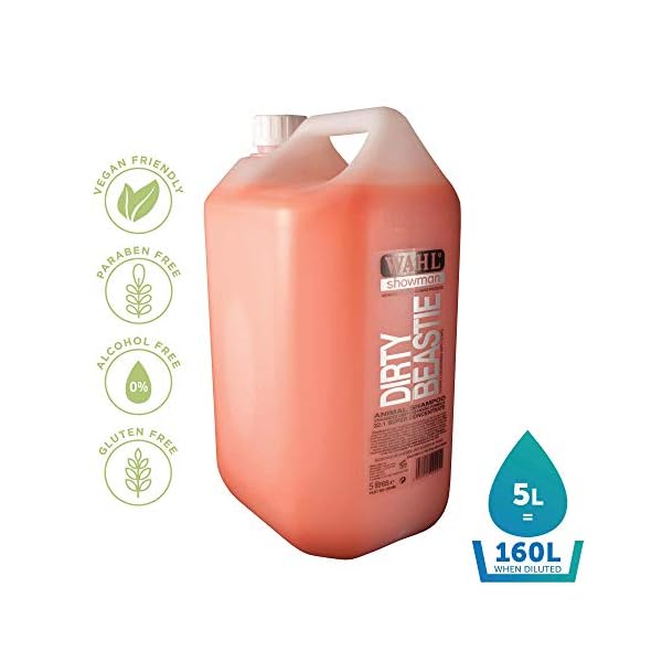 Wahl Dirty Beastie Shampoo, Dog Shampoo, Shampoo for Pets, Natural Pet Friendly Formula, For Dirty Pet Coats…