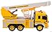 Memtes Friction Powered Hoist Bucket Construction Cherry Picker Lift Truck Toy with Lights and Sounds for Kids