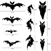 TMCCE 138 Piece Halloween Party Decorations Black Bats Spiders Web Glass Window Clings Decals Stickers for Halloween Party Supplies Favor