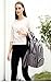 HARFING Waterproof Insulated Diaper Bag Backpack with Changing Pad & Stroller Straps, Large Capacity, Lightweight Travel Baby Gear Nappy Organizer for Mom & Dad,Grey
