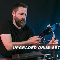 MUSTAR Electronic Drum Set, 10 Piece Electric Drum