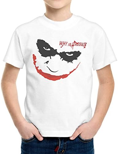 thedifferent T-Shirt Boys Face Joker Smile Why So Serious -