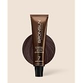 BRONSUN Hybrid Cream Dye #7, Dark Brown, Ammonia-Free, with Hydrolyzed Keratin, Hydrolyzed Silk, Vitamin E, 0.51 fl.oz