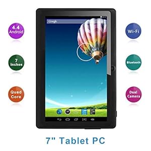 Haehne 7 inch tablet, pc, Google Android 4.4, A33 Quad Core, 512 MB RAM 8 GB ROM, dual camera’s, wifi, Bluetooth, voor…