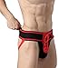 YiZYiF Men's Underwear Jock Strap Front Lacing Backless Sports G-string Briefs Black Medium