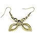 CHOP MALL® Vintage Circle Spinal Hollow Bronze Copper Drop Earrings For Women Lady(1 Pair)