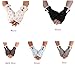 Sunward New Womens Lace Knitted Fingerless Gloves Arm Warmer Thumb Hole Mittens (Grey button)