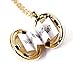 Dearest Mine Gold-tone Secret Message Ball Locket Necklace