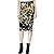 RACHEL Rachel Roy Womens Jacquard Printed Pencil Skirt