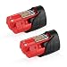 2500mAh 12V Replacement for Milwaukee M12 Battery XC 48-11-2410 48-11-2420 48-11-2411 Cordless Tools Batteries - 2 Pack primary