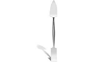 Leriton 1‘' Trowel And Square Masonry Tools Forged Steel Trowel Concrete Tool Ornamental Stucco Tool Long-lasting Masonry Trowel Plaster Trowel for Glazing, Patch Work, Plaster, and Archeology