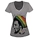 Bob Marley - Rasta Tam Womens T-Shirt in Asphalt
