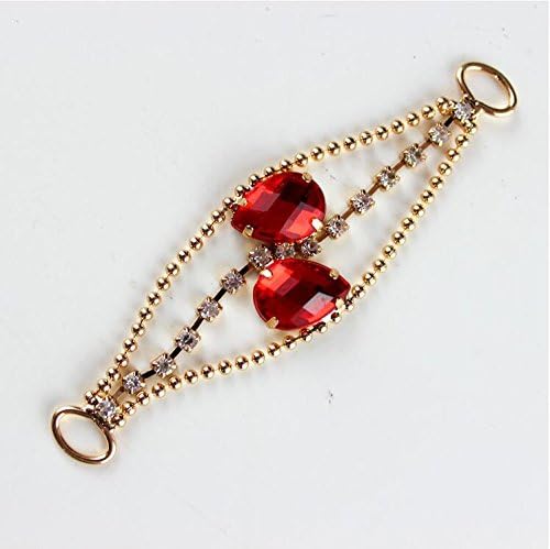 Zidetang 20pcs Rhinestone Bikini Connectors/ Buckle Metal Chain For Swimming Wear Bikini Shoues Decoration