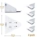 MITERL Sliding Door Locks for Baby Safety, Baby Safety Sliding Door Locks,Baby Sliding Window Locks,4 Pack Childproof Locks for Sliding Cabinet Cupboard Windows Door,White