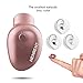 Deliao S600 Bluetooth Earbud,Smallest Mini Invisible V4.1 Wireless Bluetooth Headset Headphone Earphone Earpiece with Mic Hands-Free Calls for iPhone iPad LG HTC and Other Smartphones (Rose Gold)