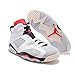 Men's Nike Jordan Retro 6 (9.5, White/Infrared 23/Neutral Grey/White/Sail)