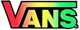Vans Off The Wall Skateboard Shoes Sticker - 14.5cm wide approx for skateboarding footwear bmx trainers surf snowboard vw Blue