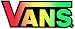 Vans Off The Wall Skateboard Shoes Sticker - 14.5cm wide approx for skateboarding footwear bmx trainers surf snowboard vw Blue