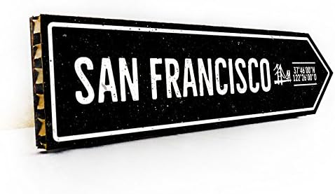 Wall Decor - Wooden Arrow with "SAN FRANCISCO" Print - Handmade, Eco-Friendly Home Decor, Rustic Wall Decor, Wall Art Decor - 16 x 4 x 1