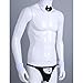 FEESHOW 3Pcs Sexy Men's Butler Waiter Lingerie Set Tuxedo Thong G-String Gentleman Outfits