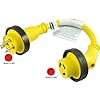 Conntek-30-Amp-L5-30-Marine-Shore-Pigtail-Locking-Plug-Adapter-Cord-Yellow