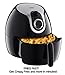 Air Fryer XL by Cozyna (5L) with airfryer cookbook (over 50 recipes)