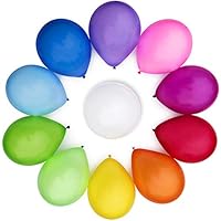 WinkyBoom Balloons Assorted Color 12 Inches 110 Count Premium Quality Latex for Birthday Party Decorations